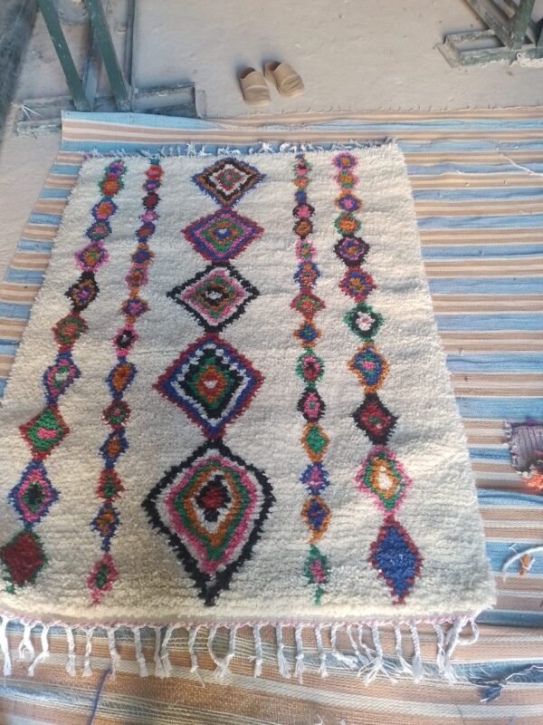 Ataa Al Khair Cooperative - Handwoven Berber Rug 1m10cm S 2m20
