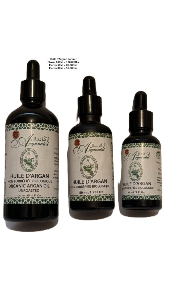 Huile d'Argan 100ML  - Organic Argan Oil from Coop Ajddigue